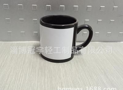 6oz涂层杯 黑杯白花纸涂层杯 6oz黑杯白花纸涂层杯