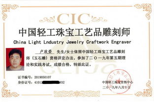 2019年中国轻工珠宝工艺品雕刻师 第五期